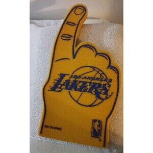 Retro 80’s LOS ANGELES LAKERS  “We’re # 1” FOAM FINGER - 23 Inch” NBA